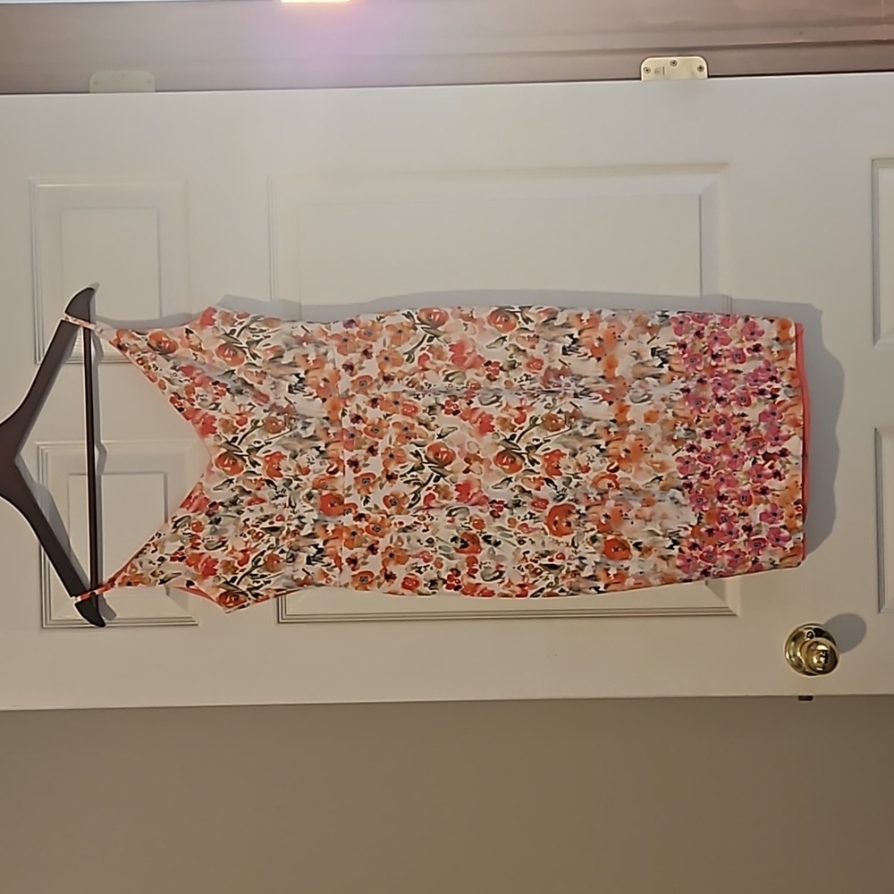 Black Halo garden floral sheath dress